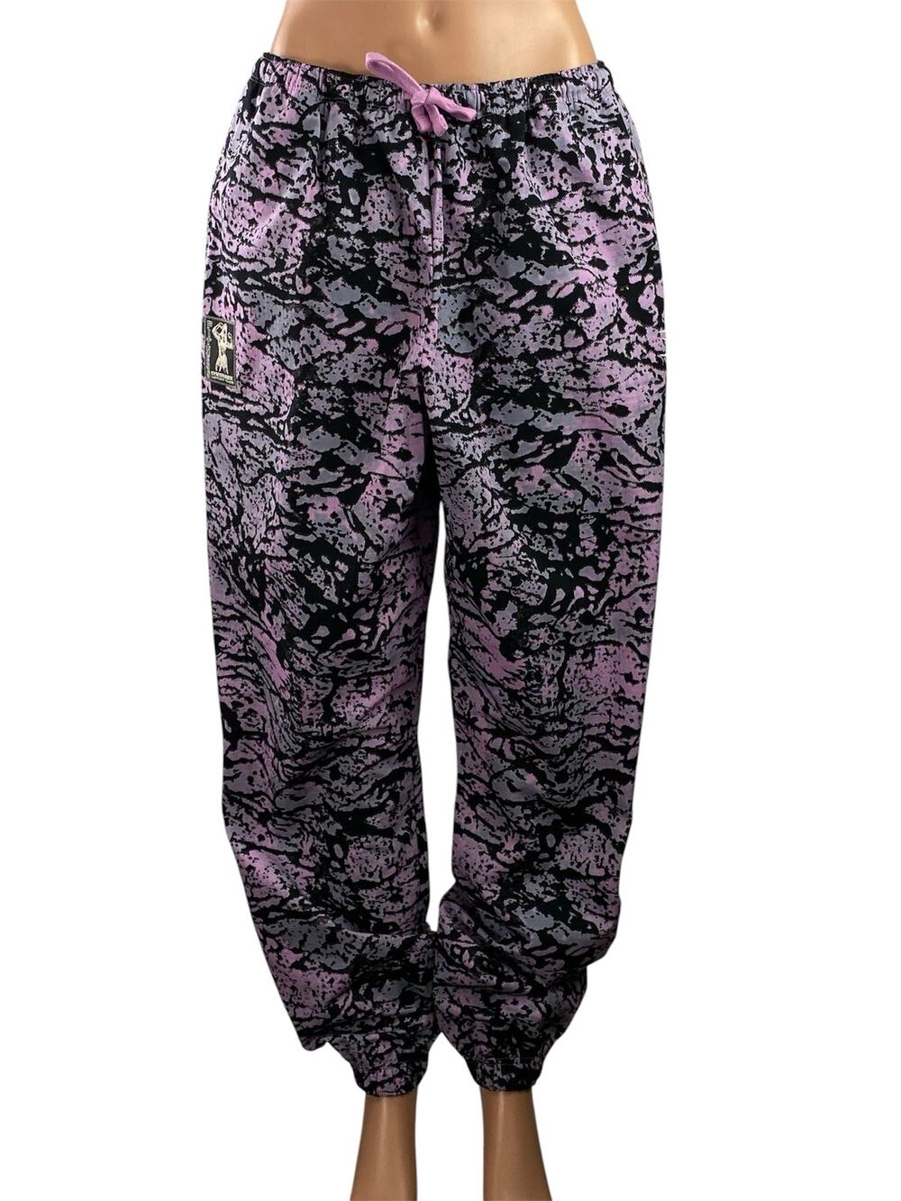 Gymshark Lifting Pump Womens Pink Camouflage Tapered Jogger Trouser Pants Size M